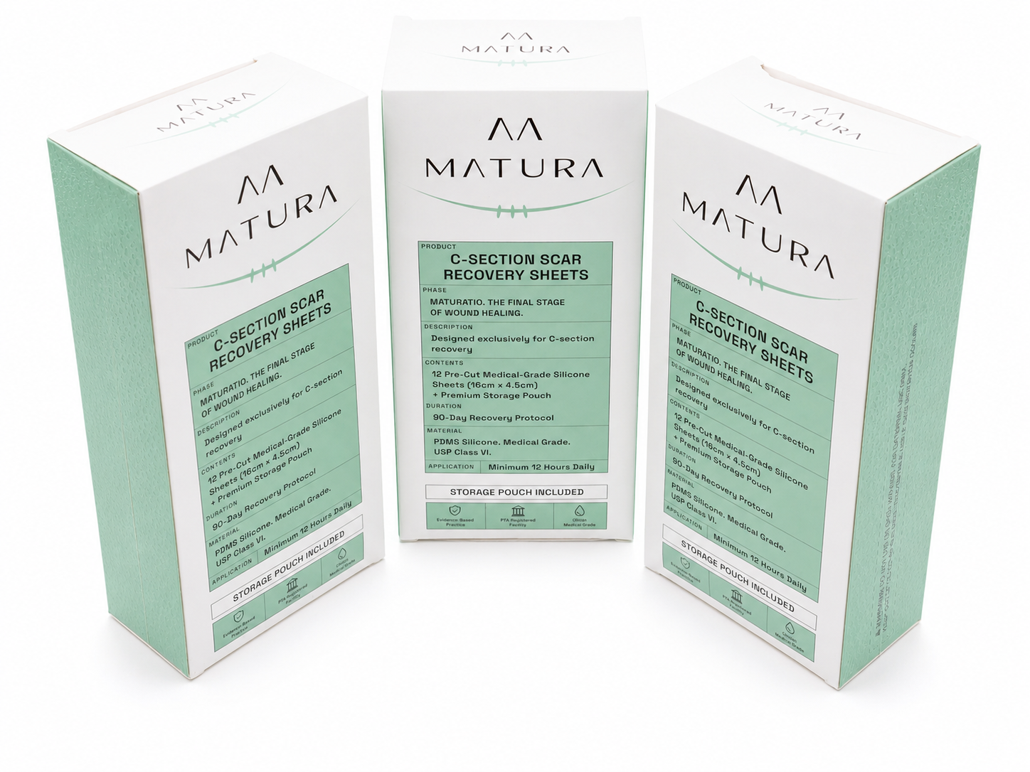 Three Matura recovery system boxes